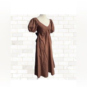 Faithful the Brand Maxi Peasant Cottagecore Smocked Dress